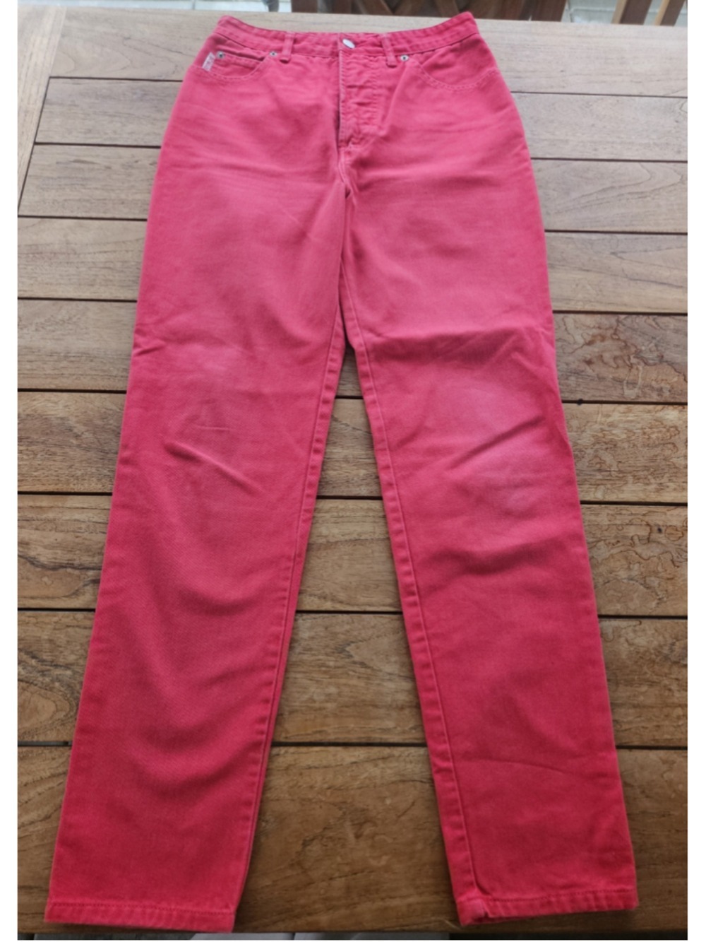 Vintage 90s Bongo by Gene Montesano Red High Waisted Mom Jeans Size 11